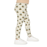 Buzzing Bee Kids Leggings - Cute Insect Print for Playful Comfort