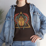 Bohemian Graphic Unisex Heavy Cotton Tee – Vintage Beetle Design