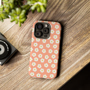 Floral Tough Phone Case with Daisy Design