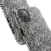 Zebra Print Tough Phone Case - Durable Protection for Style and Function