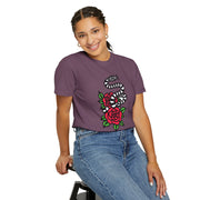 Devotree Snake & Roses Unisex Garment-Dyed T-Shirt