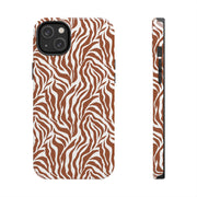 Stylish Zebra Print Tough Phone Case - Durable Protection & Trendy Design