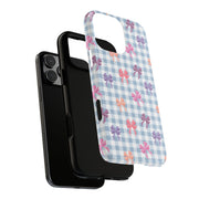 Cute Bow Pattern iPhone Case - Tough Cases for Girls & Women