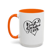 Best Grandma Ever Accent Coffee Mug - Perfect Gift for Mother's Day and Grandparent Celebrations