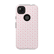 Pink Heart Pattern Google Pixel Tough Case - Stylish and Durable Phone Cover