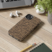Wild Tiger Print Tough Phone Case – Durable Protection for Adventurers