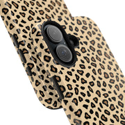 Leopard Print Tough Phone Case - Stylish Protection for Your Device