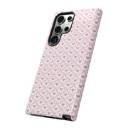 Stylish Samsung Galaxy Phone Case with Pink Ribbon Design