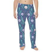 Ocean-Inspired Men's Pajama Pants - Sea Shells & Coral Design