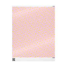 Floral Daisy Wrapping Paper - Pink & Yellow Gift Wrap for Birthdays, Celebrations, and Special Occasions