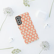 Daisy Pattern Tough Samsung Galaxy Phone Case - Floral Design for Stylish Protection