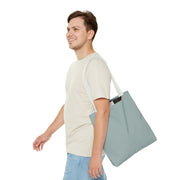 Chic Polka Dot Tote Bag - Aqua Blue Reusable Shopping Bag