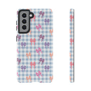 Cute Bow Pattern Tough Samsung Galaxy Phone Case - Stylish Protective Cover for Everyday Use