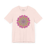 Luxe Mandala Unisex Jersey Tee - Vibrant Botanical Design