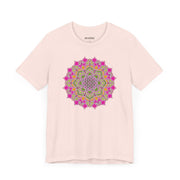 Luxe Mandala Unisex Jersey Tee - Vibrant Botanical Design