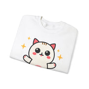 Cute Cat Graphic Unisex Crewneck Sweatshirt - DEVOTREE