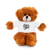Cute Stuffed Animal with 'Love You' Tee - Perfect Gift for Kids and Beloved Ones