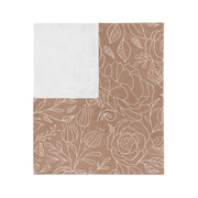 Cozy Floral Velveteen Microfiber Blanket - Perfect for Home Decor and Gifting