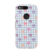 Bow-Patterned Google Pixel Phone Case - Stylish Protection for Your Device