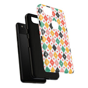 Colorful Diamond Pattern Google Pixel Phone Case - Tough Cases