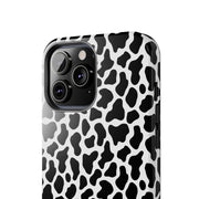 Stylish Cow Print Tough Phone Case - Durable Protection for Animal Lovers