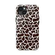 Giraffe Print Tough Phone Case - Stylish & Durable Protection for Animal Lovers