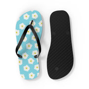 Floral Blue Flip Flops - Summer Chic Sandals for Beach and Casual Wear