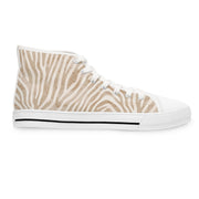 Stylish Zebra Print High Top Sneakers for Trendy Women