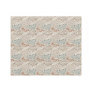 Elegant Floral Velveteen Microfiber Blanket for Cozy Living