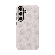 Floral Tough Samsung Galaxy Phone Case - Durable Design for Nature Lovers