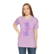 Bohemian Floral Snake Unisex Tee - Soft Pastel Color Shirt for Nature Lovers