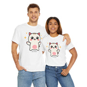 Cute Cat Printed Unisex Heavy Cotton Tee