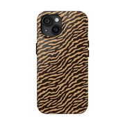 Wild Tiger Print Tough Phone Case – Durable Protection for Adventurers