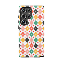 Colorful Hearts Samsung Galaxy Phone Case - Stylish Tough Cases for Everyday Protection