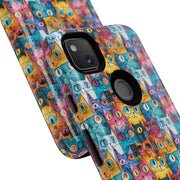 Colorful Cat Google Pixel Phone Case - Tough Cases for Pet Lovers