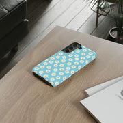 Floral Tough Samsung Galaxy Phone Case - Daisy Design for Summer Vibes