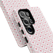 Stylish Samsung Galaxy Phone Case with Pink Ribbon Design