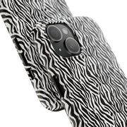 Zebra Print Tough Phone Case - Durable Protection for Style and Function