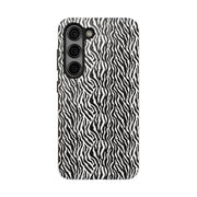 Zebra Print Tough Phone Case - Durable Protection for Style and Function