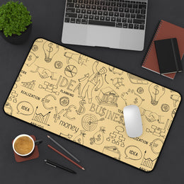 Motivational Desk Mat for Entrepreneurs - Business Ideas & Planning Design