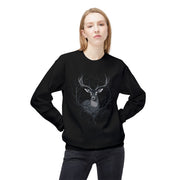 Wildlife Lover's Fleece Crewneck Sweatshirt - Deer Design