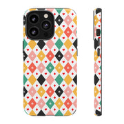 Colorful Playing Card Pattern Tough Case for iPhone