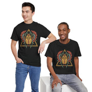 Bohemian Graphic Unisex Heavy Cotton Tee – Vintage Beetle Design