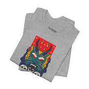 Merge Graphic Unisex Jersey Tee - Bold Skull & Dragon Design