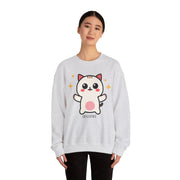 Cute Cat Graphic Unisex Crewneck Sweatshirt - DEVOTREE