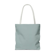 Chic Polka Dot Tote Bag - Aqua Blue Reusable Shopping Bag