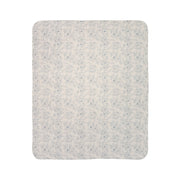 Cozy Floral Fleece Sherpa Blanket - Soft & Warm