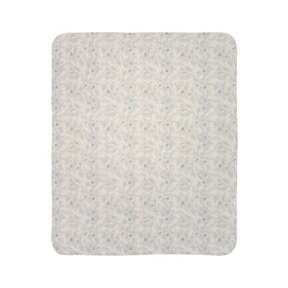 Cozy Floral Fleece Sherpa Blanket - Soft & Warm