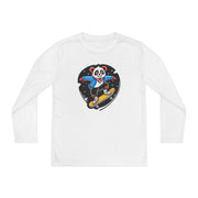 Youth Skateboarding Panda Long Sleeve Tee - Fun and Sporty Design for Active Kids