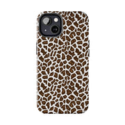 Stylish Leopard Print Tough Phone Case - Durable Protection for Your Device